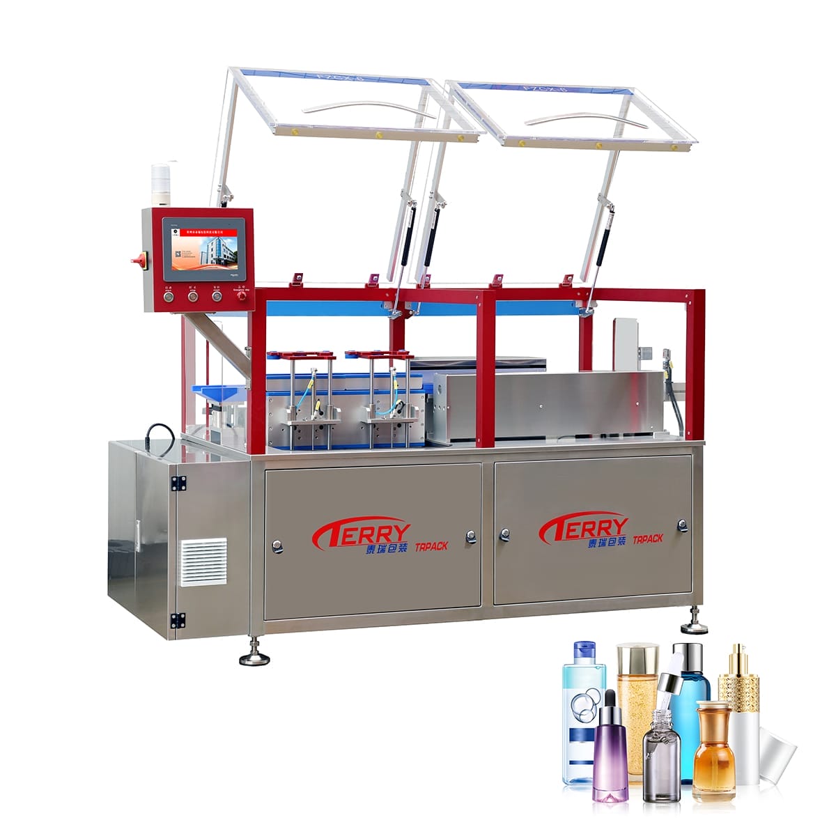 TR-FZCX Automatic Flip Bottle Air Rinsing Machine
