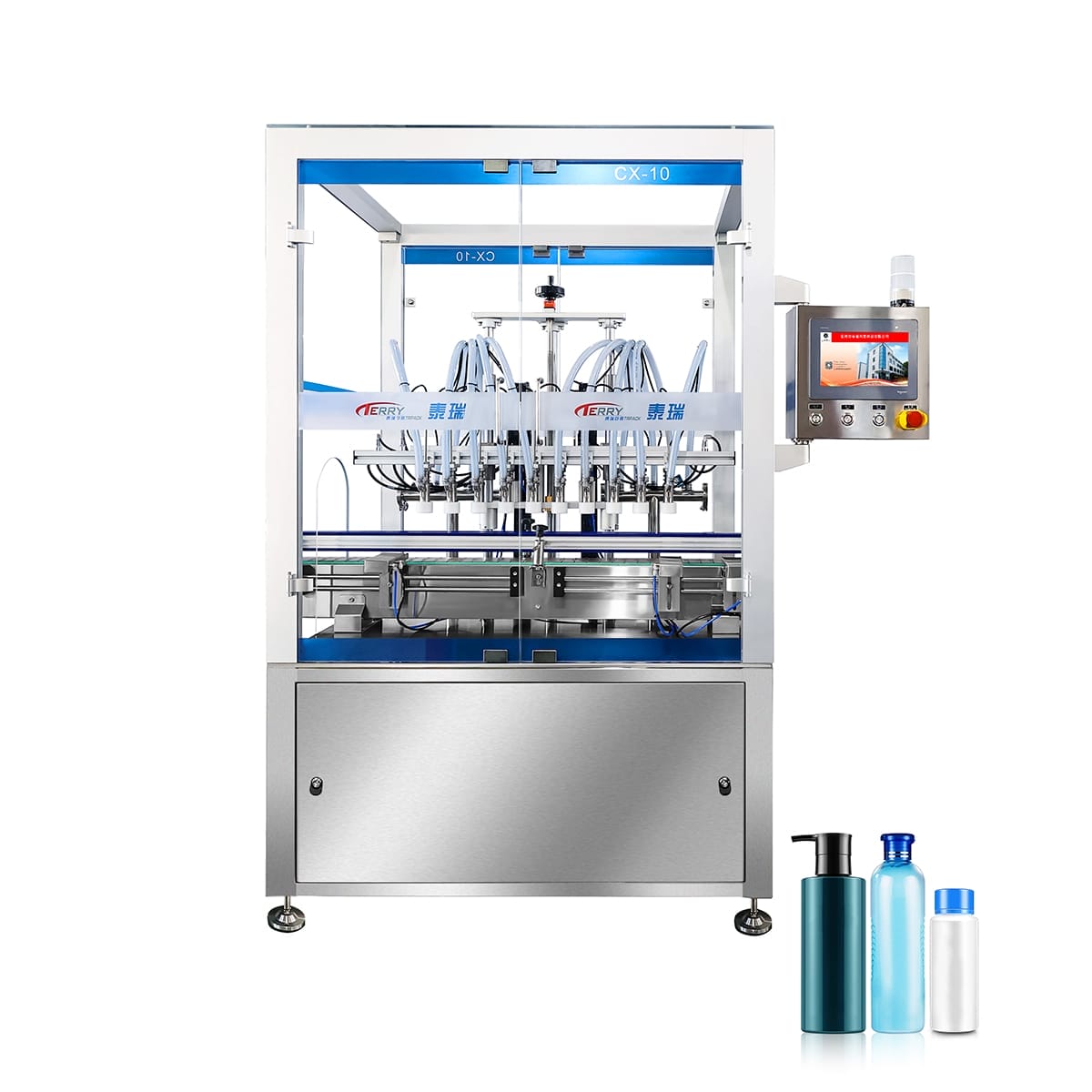 TR-CX Inline Automatic Flip Bottle Air Rinsing Machine